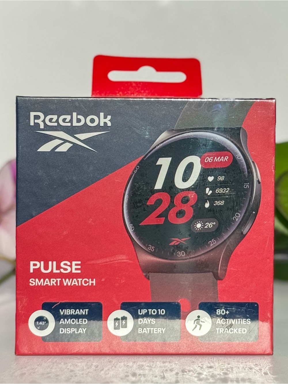 Reebok Pulse Smartwatch Midnight Steel Fitness Watch NEW Sealed $139.99